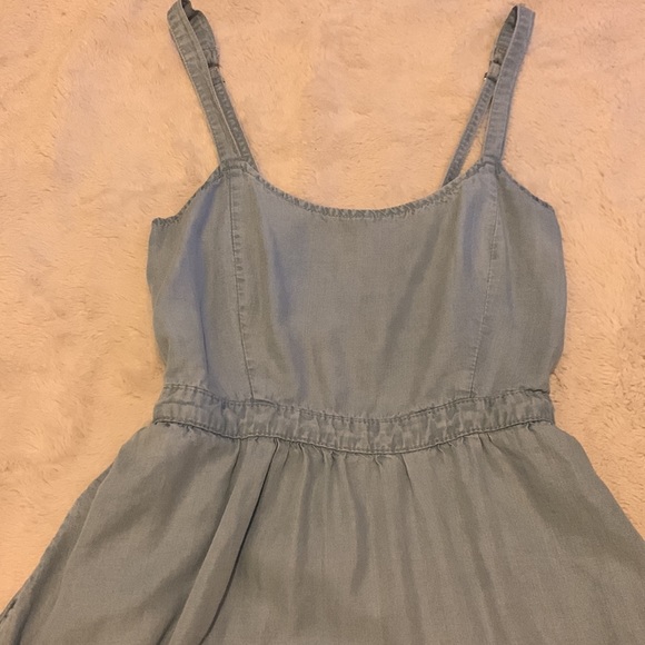 Garage Denim Mini Dress with Back Cut-Out and Pockets Size XS - Picture 6 of 6